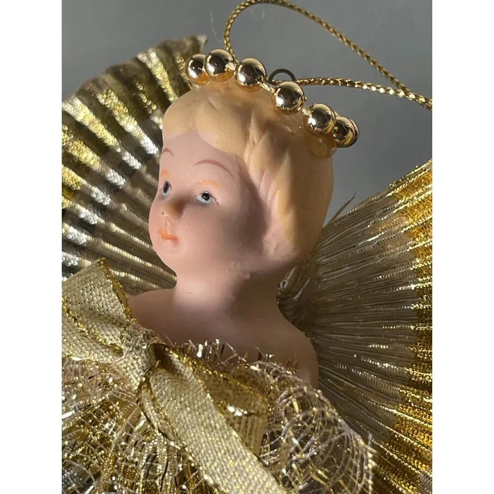 Vintage Christmas Angel Ornament 8
